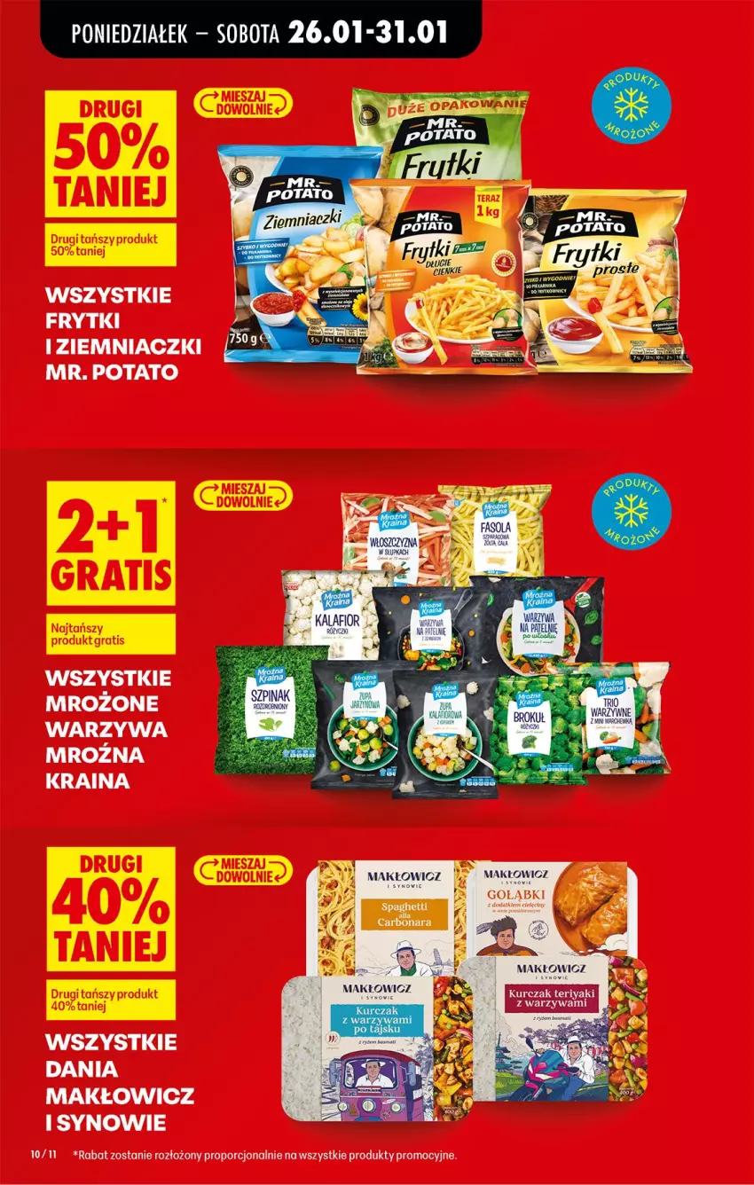 Gazetka promocyjna Biedronka - Gazetka - ważna 26.01 do 02.02.2026 - strona 10 - produkty: Frytki, Por, Spaghetti, Warzywa