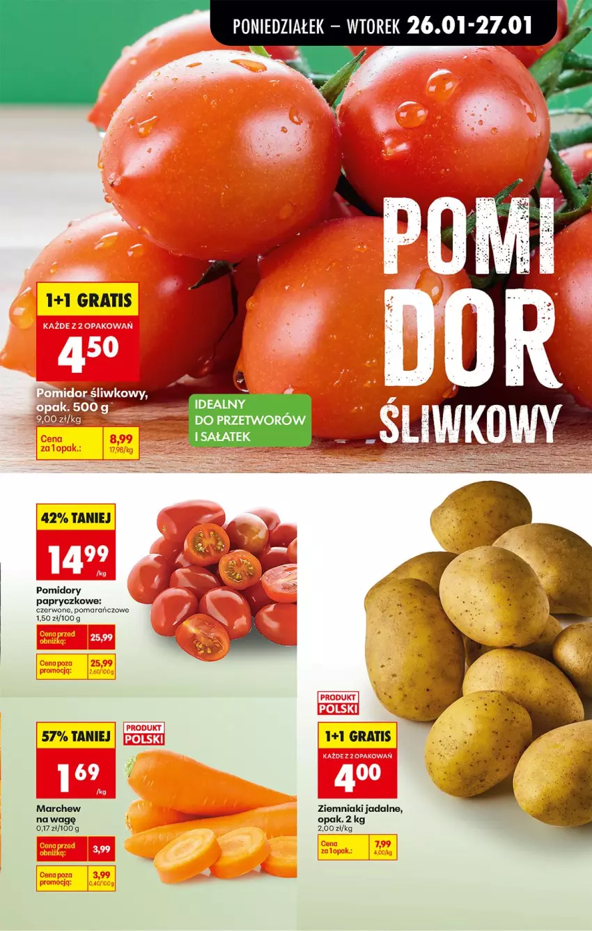 Gazetka promocyjna Biedronka - Gazetka - ważna 26.01 do 02.02.2026 - strona 21 - produkty: Pomidory, Ziemniaki