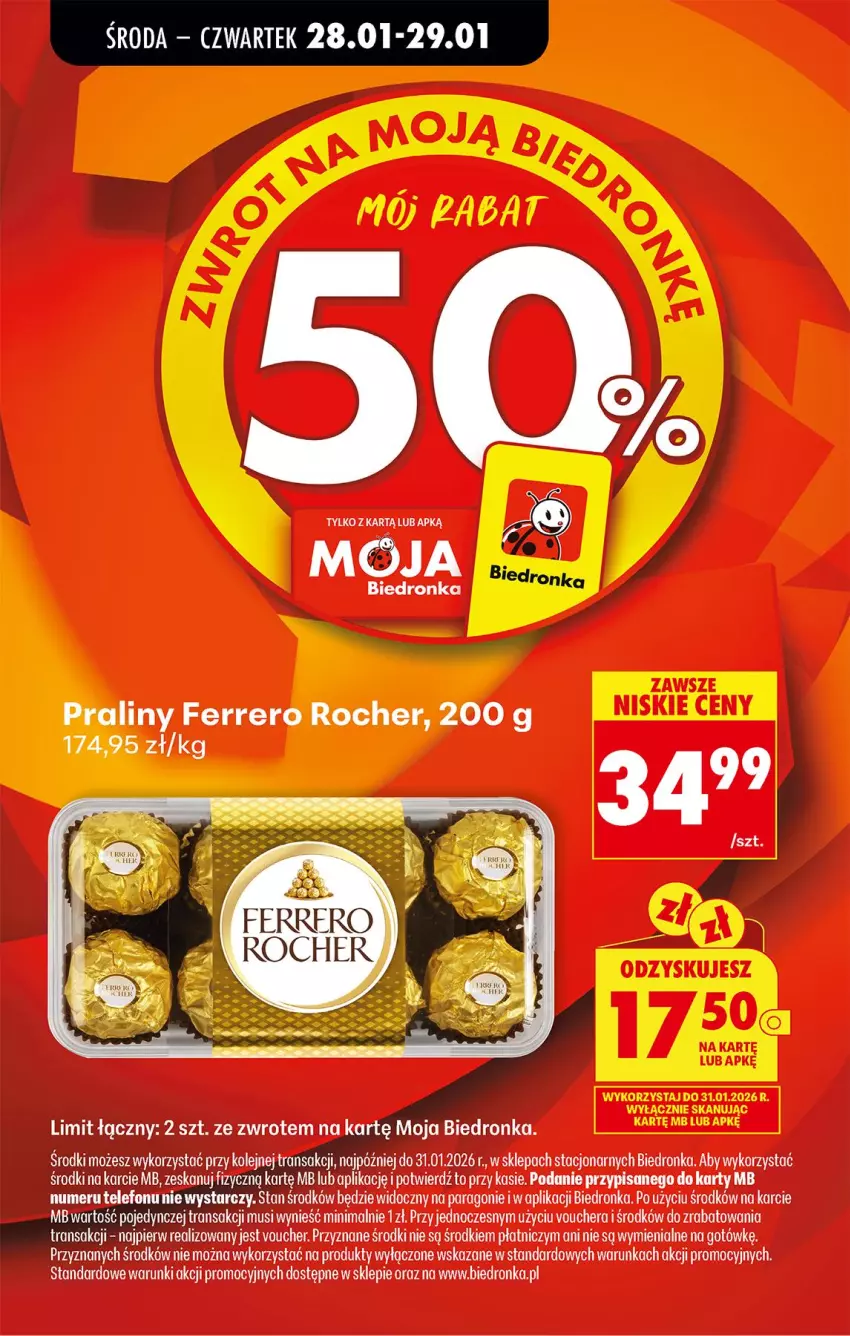 Gazetka promocyjna Biedronka - Gazetka - ważna 26.01 do 02.02.2026 - strona 3 - produkty: Ferrero, Ferrero Rocher, Praliny