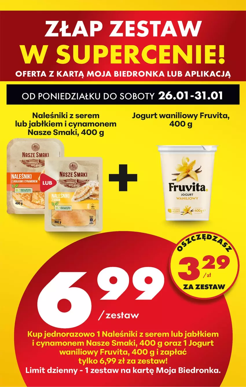 Gazetka promocyjna Biedronka - Gazetka - ważna 26.01 do 02.02.2026 - strona 66 - produkty: Jogurt, Naleśniki, Ser
