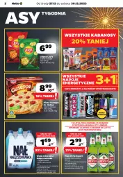 Gazetka promocyjna Netto - Artykuły spożywcze - Gazetka - ważna od 30.12 do 30.12.2023 - strona 2 - produkty: Piwa, Piwo, Nałęczowianka, Por, Gra, Chipsy, Napoje, Dr. Oetker, Perła, Pizza, Woda mineralna, Kabanos, Woda, Lay’s