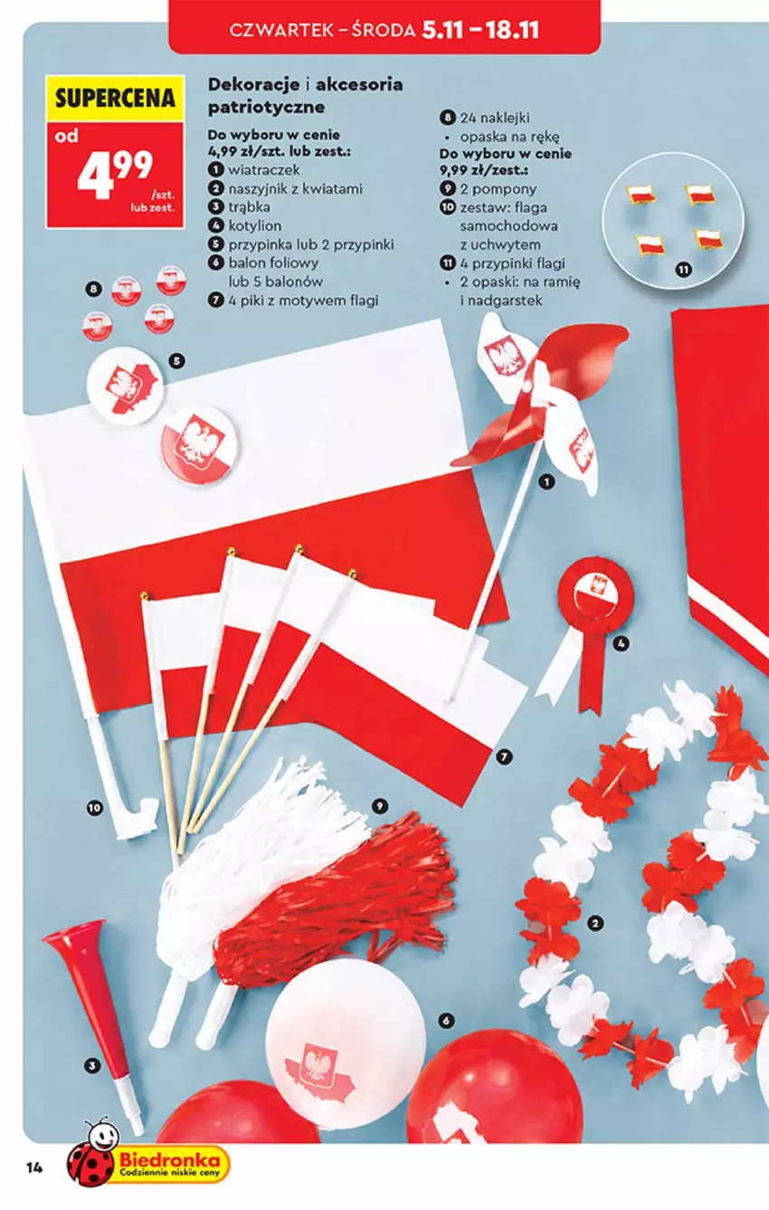 Gazetka promocyjna Biedronka - Okazje Tygodnia - ważna 31.10 do 14.11.2026 - strona 14 - produkty: Inka, Klej, Lion, Naszyjnik, Opaska, Pompony, Stek, Trąbka