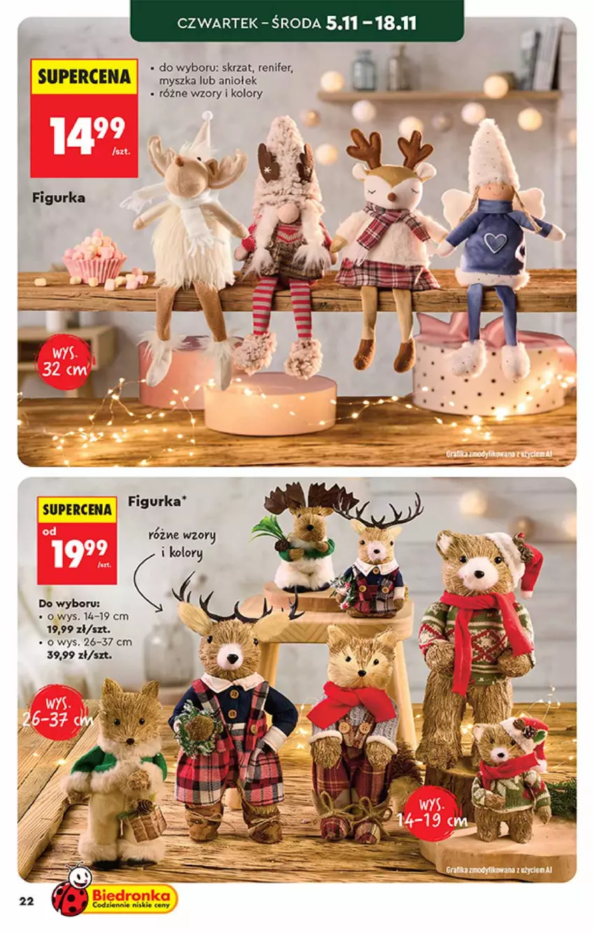 Gazetka promocyjna Biedronka - Okazje Tygodnia - ważna 31.10 do 14.11.2026 - strona 22 - produkty: Mysz, Renifer, Skrzat