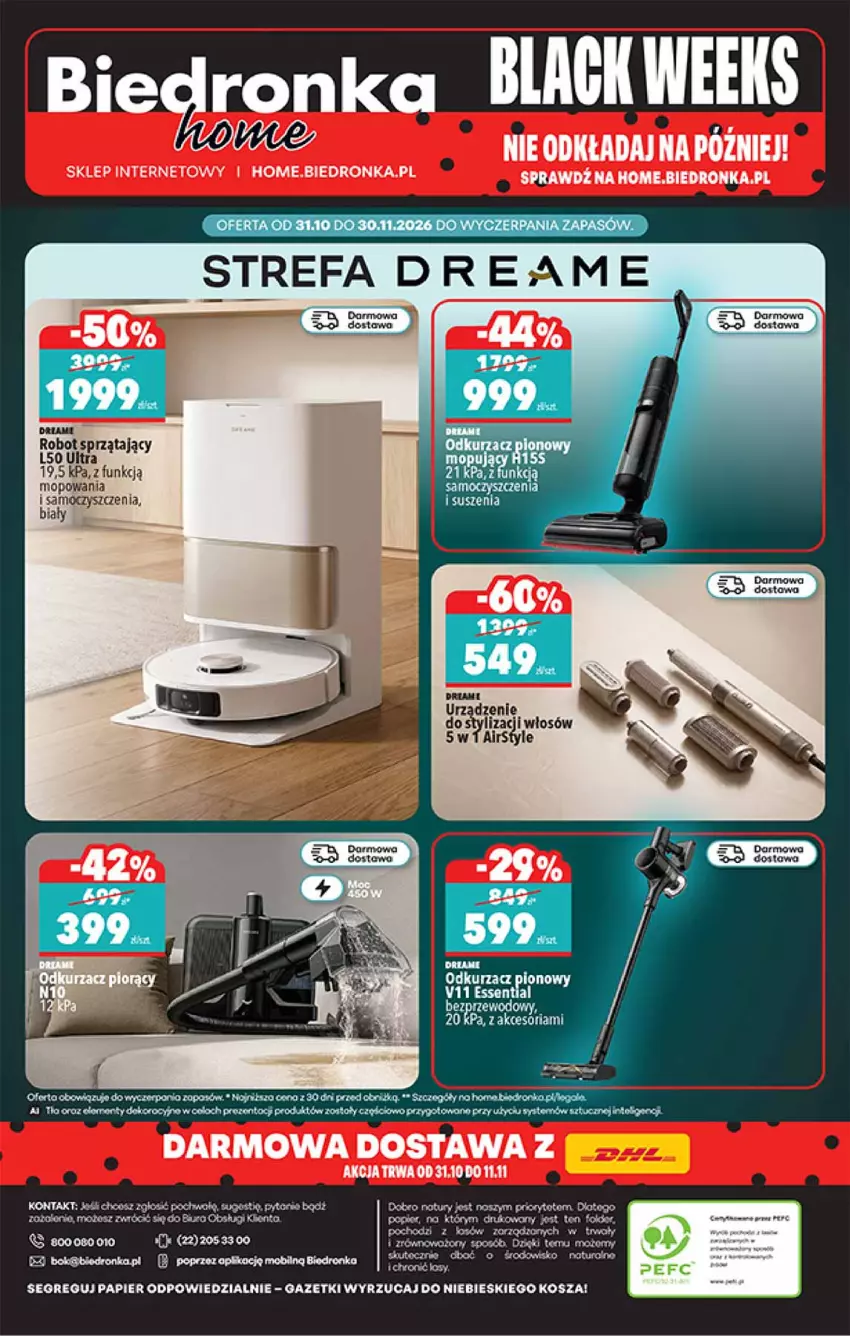 Gazetka promocyjna Biedronka - Okazje Tygodnia - ważna 31.10 do 14.11.2026 - strona 36 - produkty: Fa, Kosz, Mop, Papier