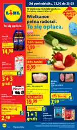 Gazetka promocyjna Lidl - Gazetka ważna od 23.03 do 25.03 - Gazetka - ważna od 25.03 do 25.03.2026 - strona 1 - produkty: JBL, Gra, Truskawki, Ogórek, Pepsi, Pilos, Schab wieprzowy, Mleczko, Ptasie mleczko, E. Wedel, Masło, Mleko
