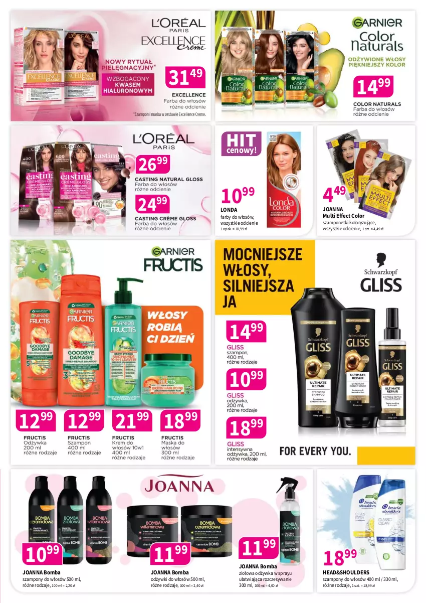 Gazetka promocyjna Drogerie Polskie - Gazetka - ważna 10.10 do 31.10.2025 - strona 3 - produkty: Fa, Joanna, Odżywka, Szampon