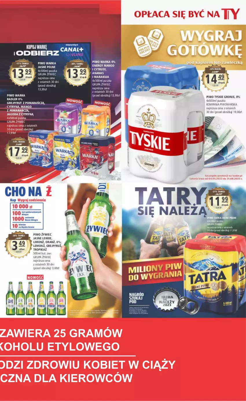 Gazetka promocyjna Arhelan - Gazetka - ważna 14.07 do 23.07.2023 - strona 15 - produkty: Ananas, Grejpfrut, Mango, Piwo, Radler, Tatra, Tyskie, Warka