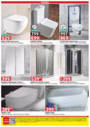 Gazetka promocyjna Merkury Market - Gazetka - ważna od 30.06 do 30.06.2021 - strona 16 - produkty: Gra, Kabina półokrągła, Wanna, Brodzik, Parawan nawannowy, Miska