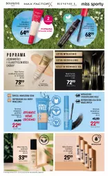 Gazetka promocyjna Rossmann - Gazetka - ważna od 15.05 do 15.05.2022 - strona 14 - produkty: Por, Podkład do twarzy, Maskara, Tusz, Miss Sporty, Sport, Max Factor, Bourjois, Maska, Podkład, Fa