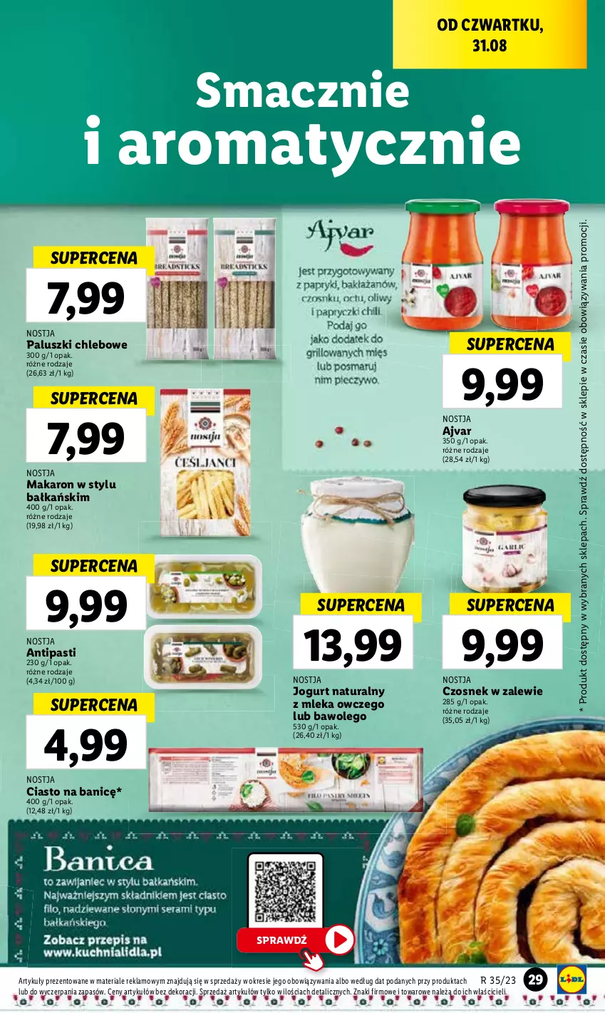 Gazetka promocyjna Lidl - GAZETKA - ważna 31.08 do 02.09.2023 - strona 43 - produkty: Jogurt, Jogurt naturalny