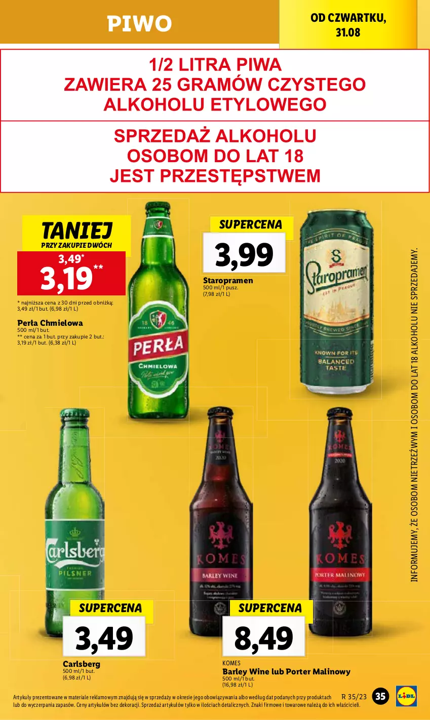 Gazetka promocyjna Lidl - GAZETKA - ważna 31.08 do 02.09.2023 - strona 49 - produkty: Piwo