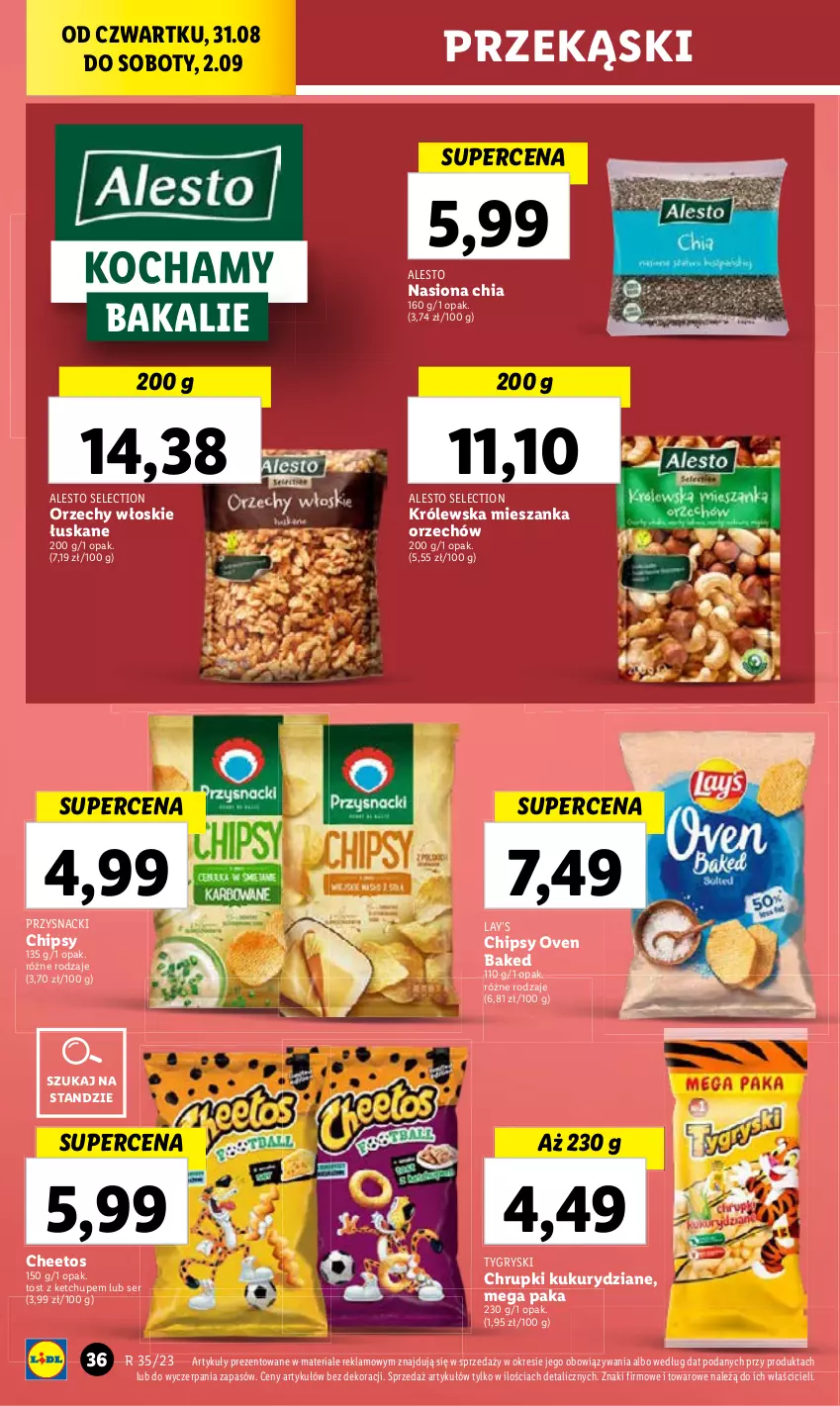 Gazetka promocyjna Lidl - GAZETKA - ważna 31.08 do 02.09.2023 - strona 50 - produkty: Cheetos, Chia, Chipsy, Gry, Koc, Lay’s, O nas, Przysnacki