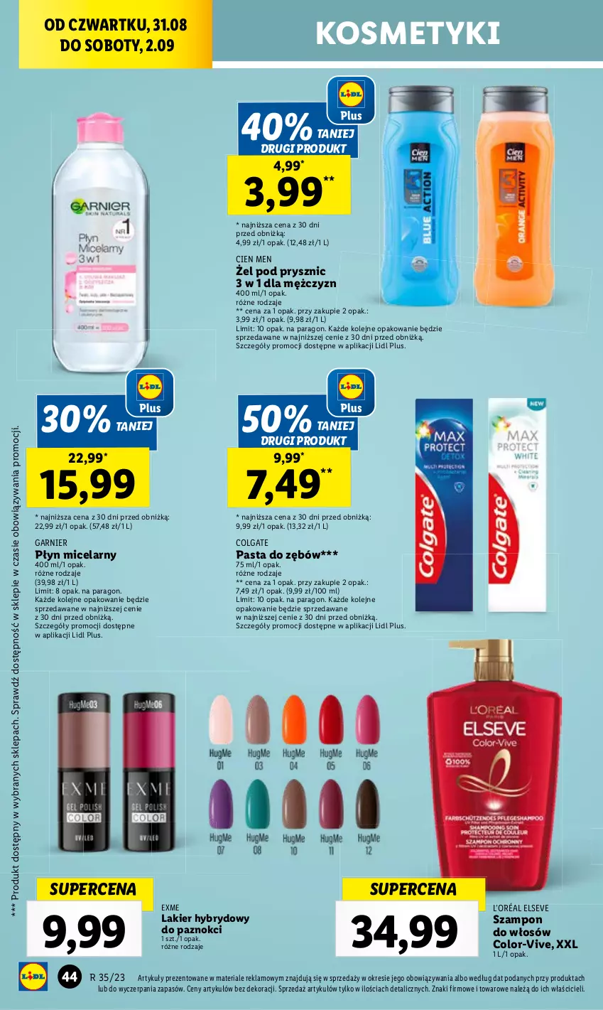 Gazetka promocyjna Lidl - GAZETKA - ważna 31.08 do 02.09.2023 - strona 58 - produkty: Colgate, Garnier, LG