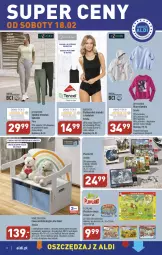 Gazetka promocyjna Aldi - COŚ na przyszły tydzień - Gazetka - ważna od 18.02 do 18.02.2023 - strona 8 - produkty: Podkoszulek, Kosz, Puzzle, Dres, Wełna, Moda, Dzieci, Spodnie, Bluza, Spodnie dresowe, Obraz, Queentex, HP, Fa