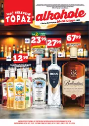 Gazetka promocyjna Topaz - Gazetka - Gazetka - ważna od 26.02 do 26.02.2026 - strona 3 - produkty: Top, Mus, Bols, Wódka, Whisky, Wyborowa, Ballantine's, Napój
