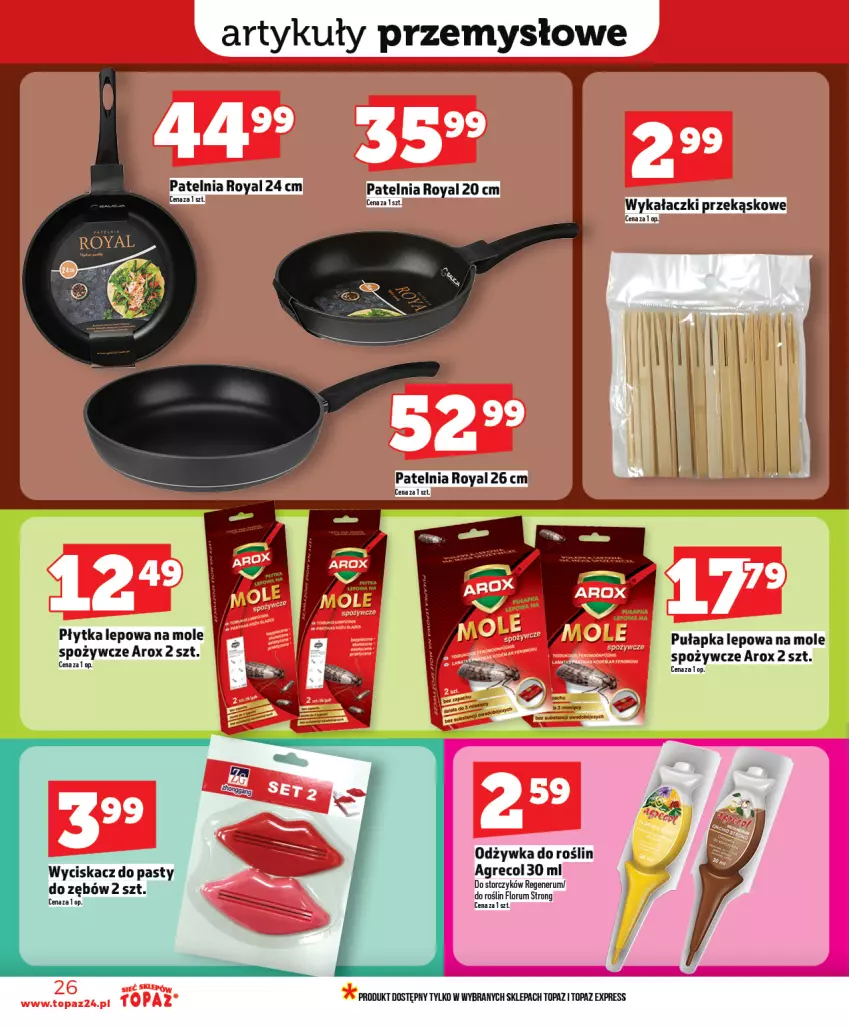 Gazetka promocyjna Topaz - Gazetka - ważna 22.01 do 28.01.2026 - strona 26 - produkty: Odżywka, Patelnia, Płytka, Rum, Top
