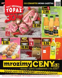 Gazetka promocyjna Topaz - Gazetka - Gazetka - ważna od 08.11 do 08.11.2023 - strona 1 - produkty: Kawa rozpuszczalna, Gra, Karkówka wieprzowa, Kawa, Olej rzepakowy, Jacobs, Waga, Olej