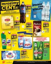 Gazetka promocyjna Topaz - Gazetka - Gazetka - ważna od 08.11 do 08.11.2023 - strona 4 - produkty: Piwa, Piwo, Domestos, Top, Por, Koc, Gra, Papier, Proszek do prania, Kawa mielona, Kawa, Papier toaletowy, Perła, Pepsi, Lipton, Edam, Płyn do wc, Bryza, Herbata, Napój, Fa