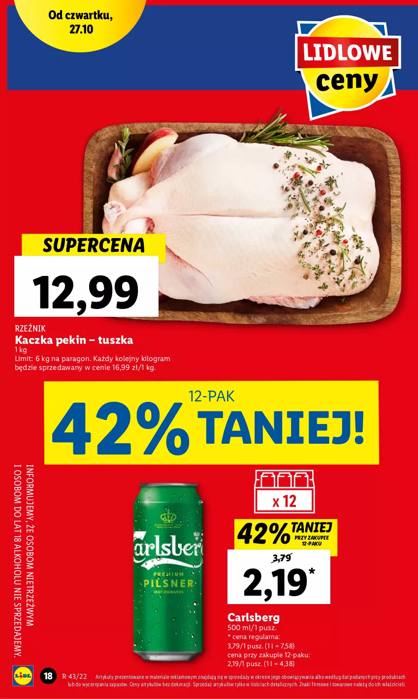 Gazetka promocyjna Lidl - GAZETKA - ważna 27.10 do 31.10.2022 - strona 28 - produkty: Carlsberg, Gra, Kaczka, Olej, Tusz