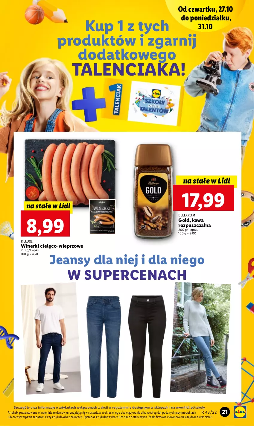 Gazetka promocyjna Lidl - GAZETKA - ważna 27.10 do 31.10.2022 - strona 31 - produkty: Bell, Bella, Kawa, Kawa rozpuszczalna