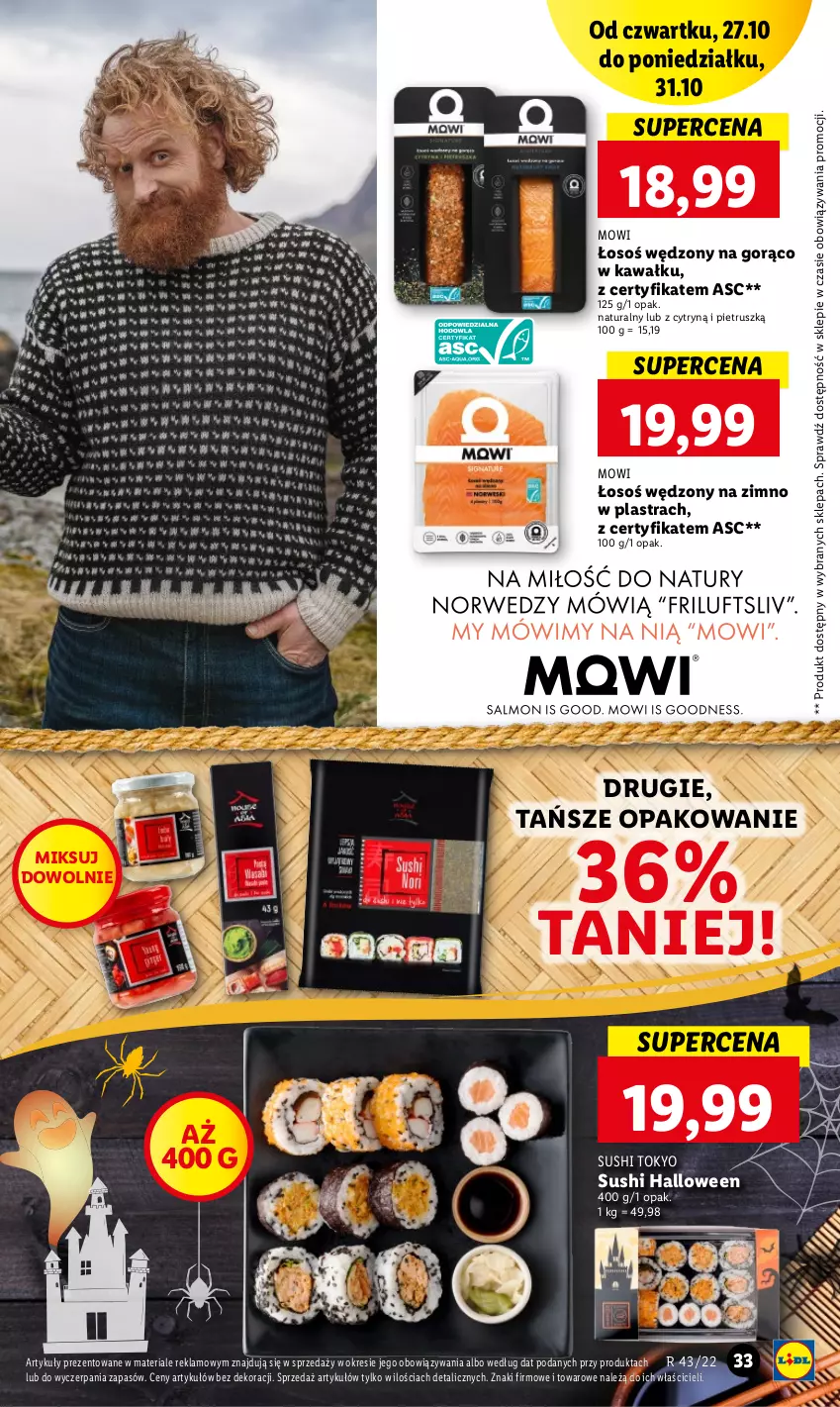 Gazetka promocyjna Lidl - GAZETKA - ważna 27.10 do 31.10.2022 - strona 43 - produkty: Kawa, Sushi