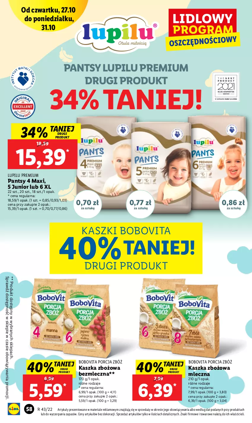 Gazetka promocyjna Lidl - GAZETKA - ważna 27.10 do 31.10.2022 - strona 68 - produkty: BoboVita, Por