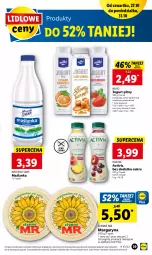Gazetka promocyjna Lidl - GAZETKA - Gazetka - ważna od 31.10 do 31.10.2022 - strona 49 - produkty: Maślanka, Danone, Jogurt, Activia, Margaryna, Słynne, Jogurt pitny