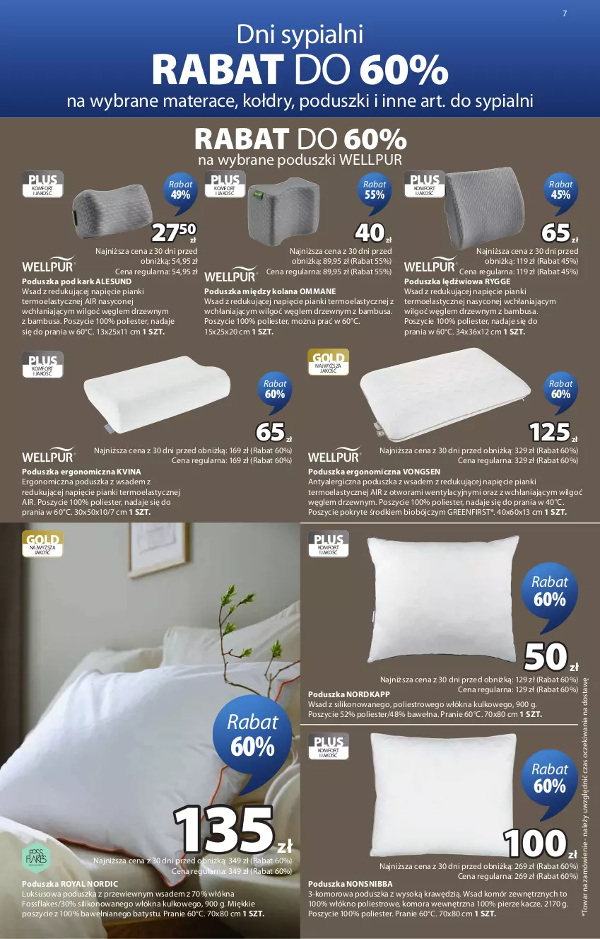 Gazetka promocyjna Jysk - Oferta tygodnia - ważna 07.10 do 25.10.2026 - strona 8 - produkty: LANA, LG, Materac, Poduszka, Poduszka pod kark, Pur, Sok, Tera, Wełna