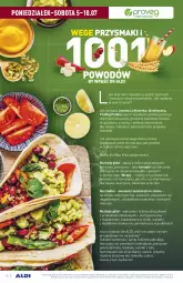 Gazetka promocyjna Aldi - Gazetka - ważna od 10.07 do 10.07.2021 - strona 10 - produkty: Piec, Makaron, Hummus, Warzywa, Sos, Mus, Pomidorki, Kawa, Tofu, Plecak, Joanna, Sałat, Penne, Pieczywo, Przysmaki, Baton, Owoce, Fa