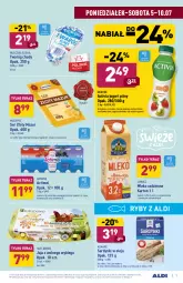 Gazetka promocyjna Aldi - Gazetka - ważna od 10.07 do 10.07.2021 - strona 7 - produkty: Ser, Gra, Danone, Borówka, Twaróg, Złoty Mazur, Mleczna Rzeka, Jaja, Jogurt, Granat, Sardynki, Ananas, Kiwi, Actimel, Activia, Tera, Twaróg chudy, Mango, Olej, Jogurt pitny, Jaja z wolnego wybiegu, Mleko