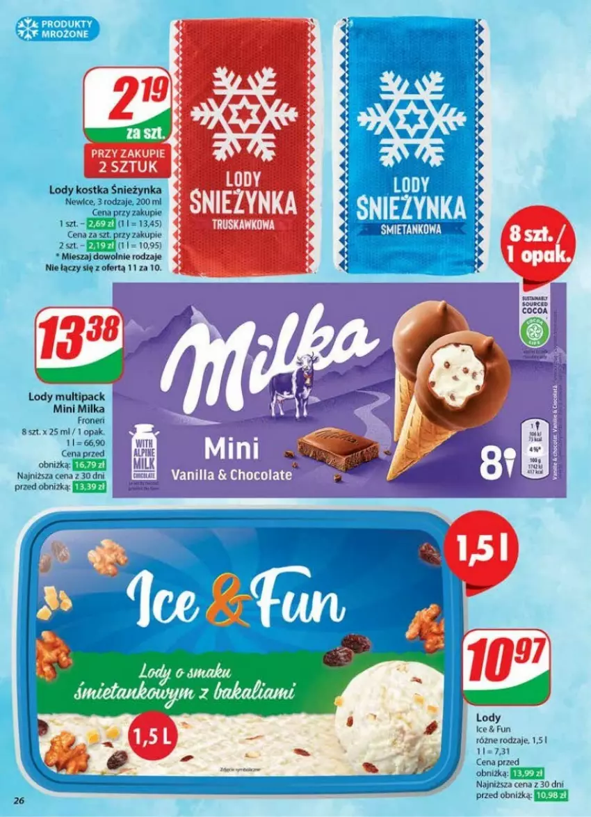 Gazetka promocyjna Dino - ważna 22.01 do 28.01.2025 - strona 19 - produkty: Fa, Lody, Milka