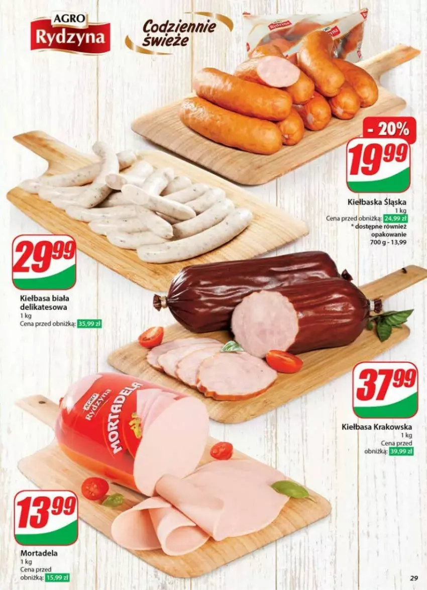 Gazetka promocyjna Dino - ważna 22.01 do 28.01.2025 - strona 22 - produkty: Kiełbasa, Kiełbasa biała, Kiełbasa krakowska