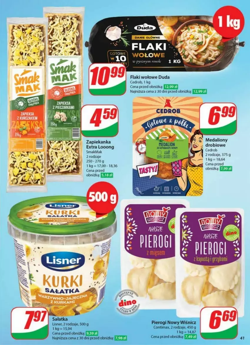 Gazetka promocyjna Dino - ważna 22.01 do 28.01.2025 - strona 36 - produkty: Duda, Flaki, Flaki wołowe, Lion, Lisner, Pierogi, Zapiekanka