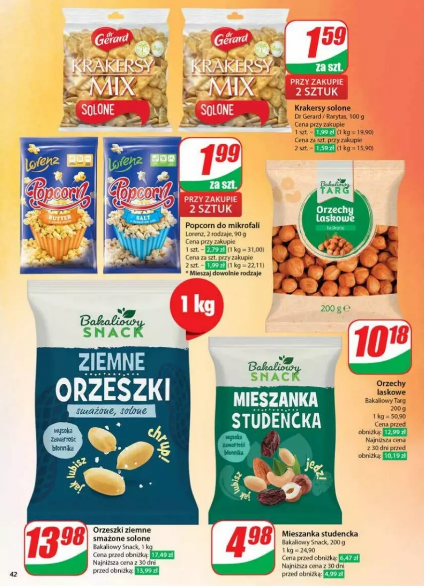 Gazetka promocyjna Dino - ważna 22.01 do 28.01.2025 - strona 37 - produkty: Dr Gerard, Fa, Krakersy, Lorenz, Mieszanka studencka, Orzeszki, Orzeszki ziemne, Popcorn