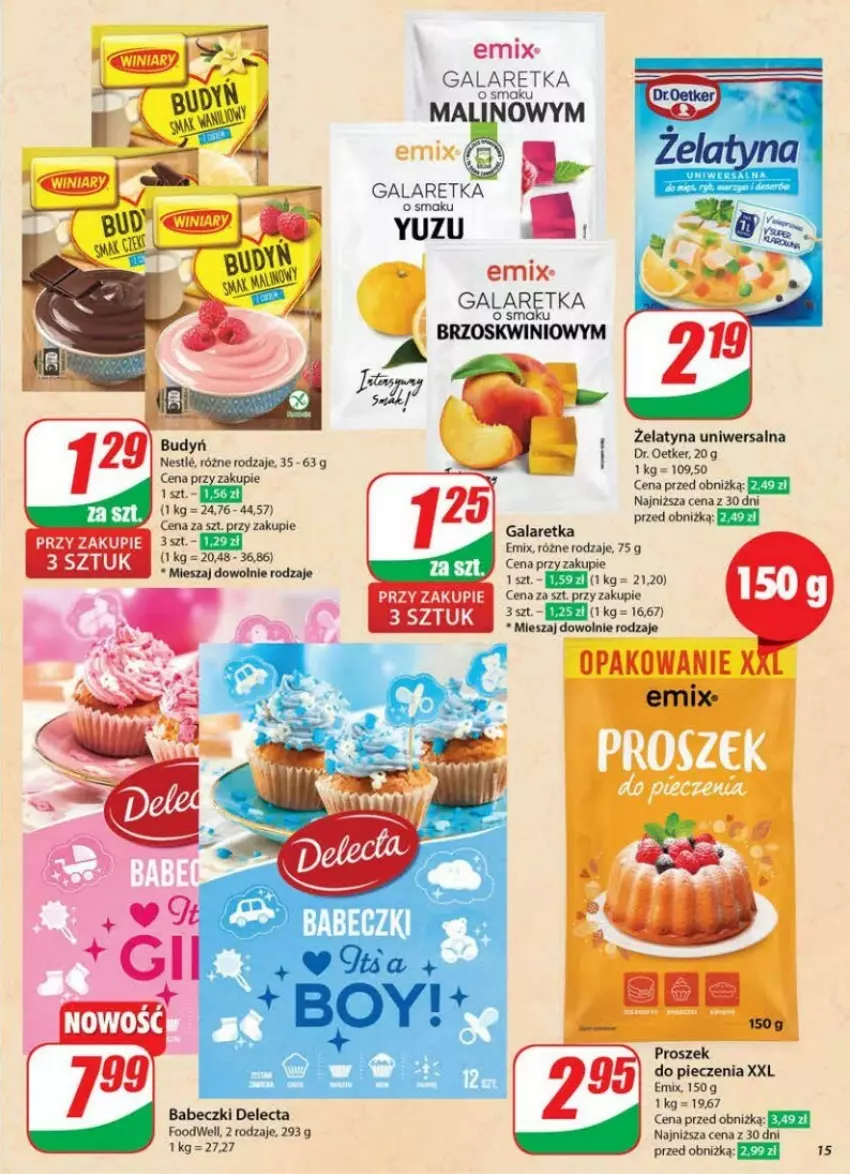 Gazetka promocyjna Dino - ważna 22.01 do 28.01.2025 - strona 7 - produkty: Babeczki, Budyń, Delecta, Dr. Oetker, Fa, Gala, Galaretka, Piec