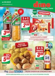 Gazetka promocyjna Dino - Gazetka - ważna od 28.01 do 28.01.2025 - strona 1 - produkty: Piwo, JBL, Ziemniaki, Rogal, Tymbark, Napój niegazowany, Napój