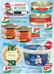 Gazetka promocyjna Dino - Gazetka - ważna od 28.01 do 28.01.2025 - strona 17 - produkty: Sos, Gra, Paprykarz, Królewski, Ryba, Papryka, Sardynki, Szprot, Szprot w sosie, Koreczki śledziowe, Paprykarz szczeciński, Graal