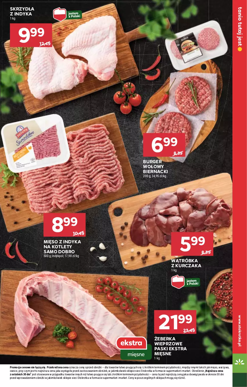 Gazetka promocyjna Stokrotka - Market - ważna 11.04 do 17.04.2024 - strona 7 - produkty: Burger, Kotlet, Kurczak, Mięso, Mięso z indyka, Owoce, Warzywa