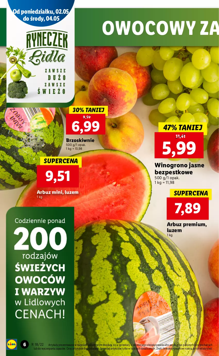 Gazetka promocyjna Lidl - GAZETKA - ważna 02.05 do 05.05.2022 - strona 6 - produkty: Arbuz, Wino