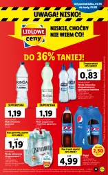 Gazetka promocyjna Lidl - GAZETKA - Gazetka - ważna od 05.05 do 05.05.2022 - strona 33 - produkty: Por, Mus, Pepsi, Sport, Szyna, Woda mineralna, Woda, Waga, Cisowianka, Magnez