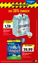 Gazetka promocyjna Lidl - GAZETKA - Gazetka - ważna od 05.05 do 05.05.2022 - strona 5 - produkty: Por, Finish, Tablet, Woda mineralna, Zmywarki, Woda, Waga, Cisowianka, Tabletki do zmywarki