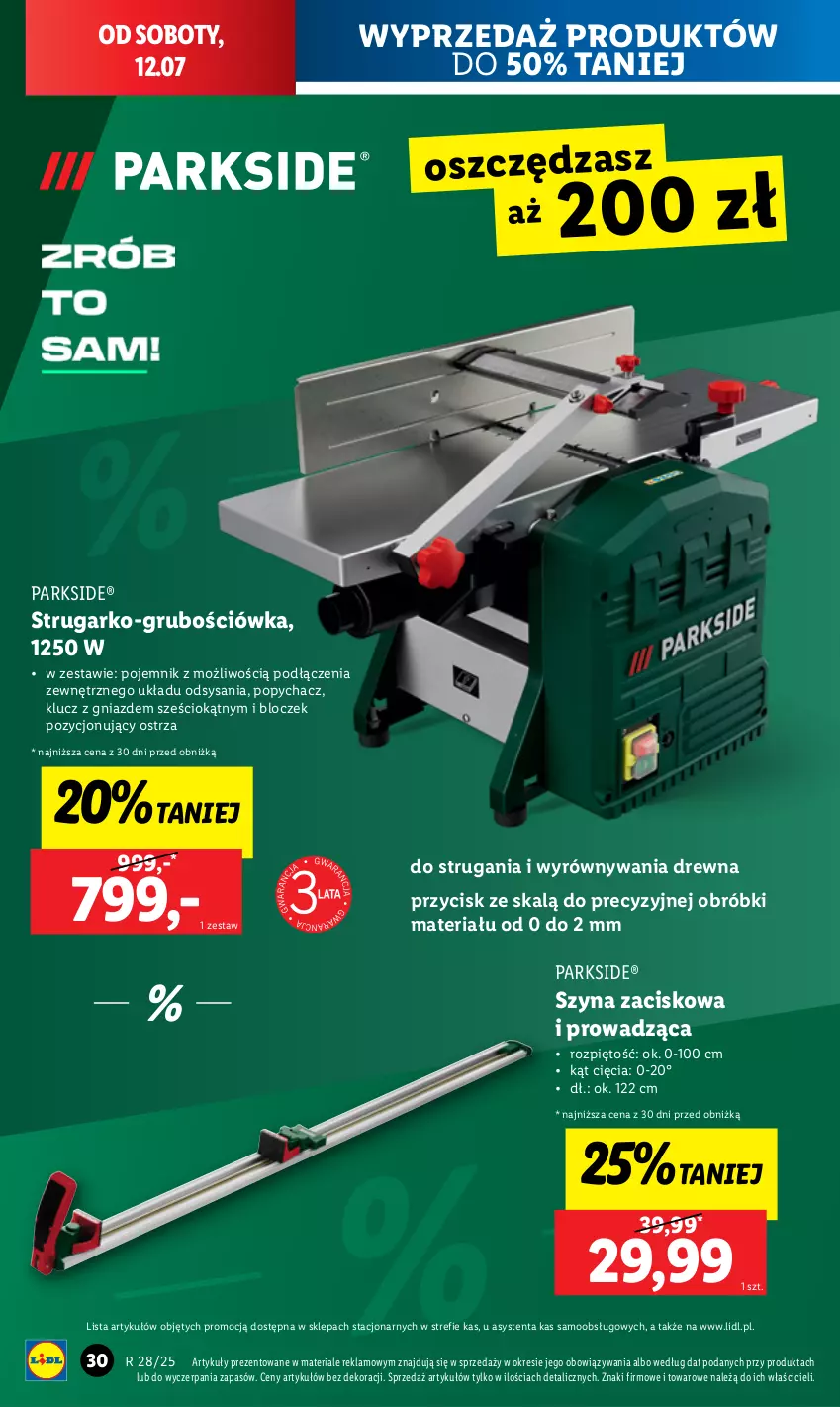 Gazetka promocyjna Lidl - GAZETKA - ważna 07.07 do 12.07.2025 - strona 32 - produkty: Parkside, Pojemnik, Szyna