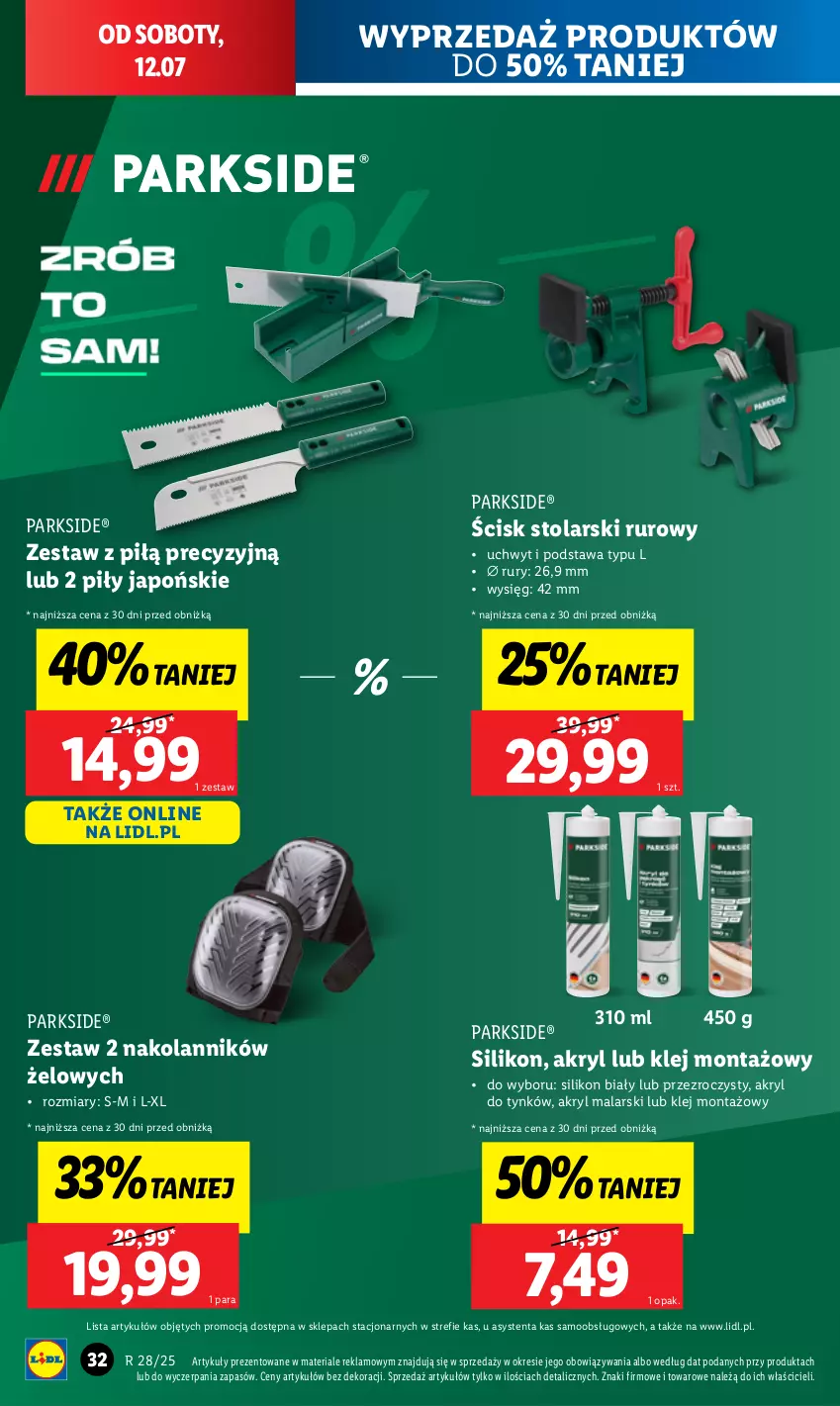 Gazetka promocyjna Lidl - GAZETKA - ważna 07.07 do 12.07.2025 - strona 34 - produkty: Klej, Parkside
