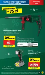 Gazetka promocyjna Lidl - GAZETKA - Gazetka - ważna od 12.07 do 12.07.2025 - strona 35 - produkty: Parkside, Rum, Gra, Wiertarka, Tarka, Wiertarka udarowa, Młot, Młotowiertarka, Lampa, Akumulator