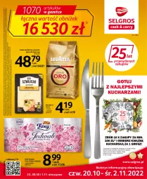 Gazetka promocyjna Selgros - Oferta spożywcza - Gazetka - ważna od 02.11 do 02.11.2022 - strona 1 - produkty: Top, Ser, Papier, Kawa ziarnista, Kawa, Tran, Papier toaletowy, Foxy, Lavazza, Olej, LG, Fa