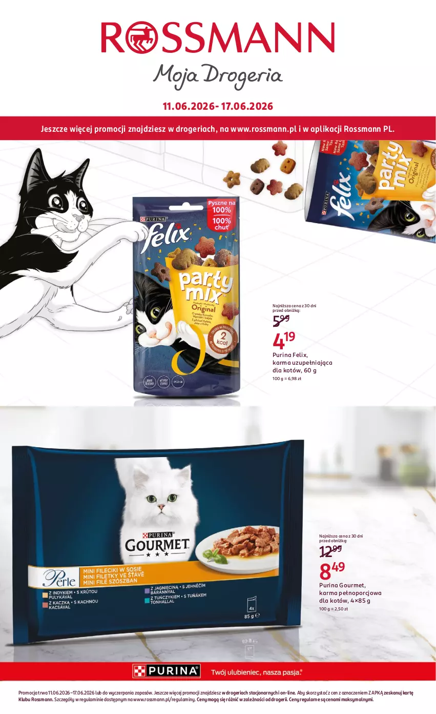 Gazetka promocyjna Rossmann - Gazetka promocyjna Rossmanna - ważna 11.06 do 17.06.2026 - strona 8 - produkty: Felix, Por, Pur, Purina