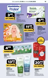 Gazetka promocyjna Netto - Artykuły spożywcze - Gazetka - ważna od 06.09 do 06.09.2023 - strona 15 - produkty: Naturell, Old Spice, Chusteczki, Szampon, Podpaski, Odżywka, Mydło, Antyperspirant, Naturella