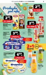 Gazetka promocyjna Netto - Artykuły spożywcze - Gazetka - ważna od 06.09 do 06.09.2023 - strona 9 - produkty: Ser, Gra, Danone, Jogurt, Mlekovita, Serek homogenizowany, Serek, Disney, Bakoma, Smoothie, Napój mleczny, Danio, Napój, Kinder, Mleko