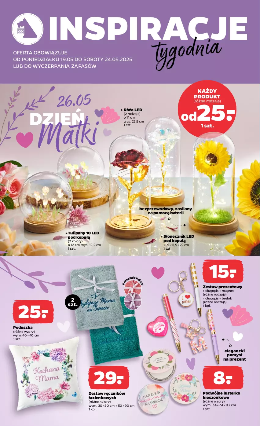 Gazetka promocyjna Netto - Od Poniedziałku Przemysłowa - ważna 19.05 do 24.05.2025 - strona 2 - produkty: Długopis, Poduszka, Ręcznik, Róża, Silan, Tulipan, Zestaw prezentowy