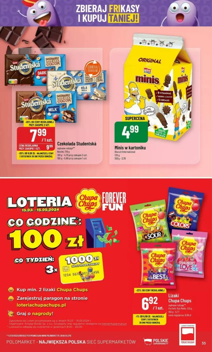 Gazetka promocyjna PoloMarket - ważna 08.05 do 14.05.2024 - strona 29 - produkty: Chupa Chups, Czekolada, Gra, Lizaki, Taca